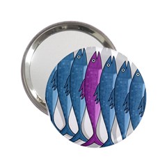 Mackerel Miltary 2 25  Handbag Mirrors by Valentinaart