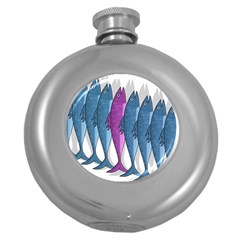 Mackerel Miltary Round Hip Flask (5 Oz) by Valentinaart