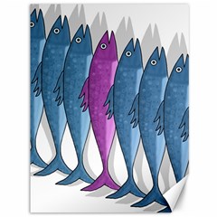 Mackerel Miltary Canvas 36  X 48  