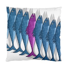 Mackerel Miltary Standard Cushion Case (two Sides) by Valentinaart