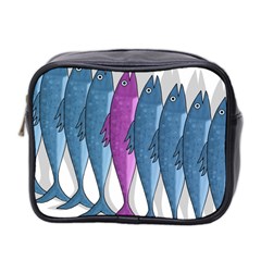 Mackerel Miltary Mini Toiletries Bag 2-side by Valentinaart