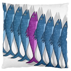 Mackerel Miltary Standard Flano Cushion Case (one Side)