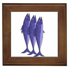 Mackerel  - Purple Framed Tiles by Valentinaart