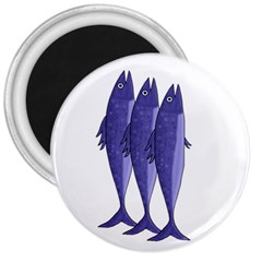 Mackerel  - Purple 3  Magnets