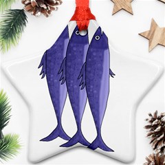 Mackerel  - Purple Ornament (star) 