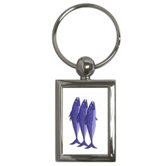 Mackerel  - Purple Key Chains (rectangle)  by Valentinaart