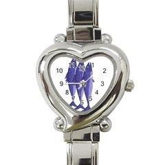 Mackerel  - Purple Heart Italian Charm Watch