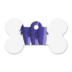 Mackerel  - Purple Dog Tag Bone (two Sides)