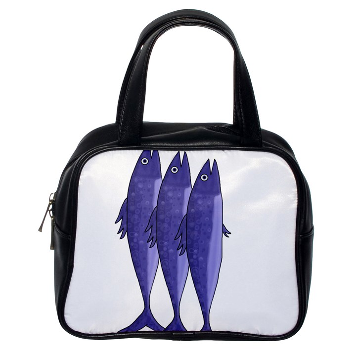 Mackerel  - purple Classic Handbags (One Side)