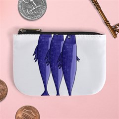 Mackerel  - Purple Mini Coin Purses by Valentinaart