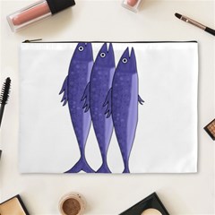 Mackerel  - Purple Cosmetic Bag (xl)