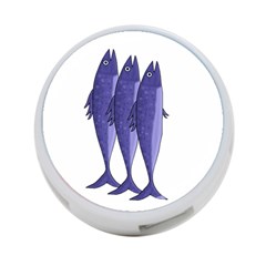 Mackerel  - Purple 4-port Usb Hub (one Side)