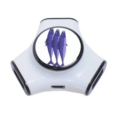 Mackerel  - Purple 3-port Usb Hub by Valentinaart