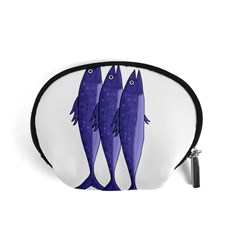 Mackerel  - Purple Accessory Pouches (small) 