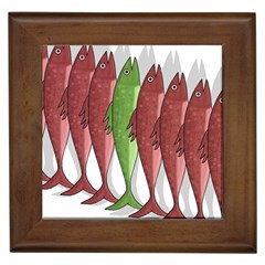 Mackerel Military 2 Framed Tiles by Valentinaart