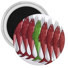 Mackerel Military 2 3  Magnets by Valentinaart