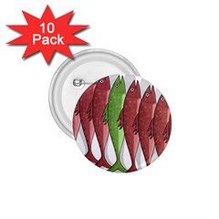 Mackerel Military 2 1 75  Buttons (10 Pack)