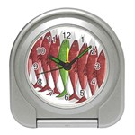 Mackerel military 2 Travel Alarm Clocks Front