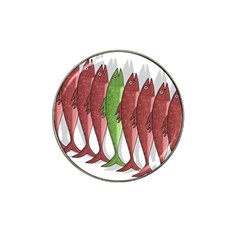 Mackerel Military 2 Hat Clip Ball Marker (4 Pack)