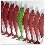 Mackerel military 2 Canvas 16  x 16   15.2 x15.41  Canvas - 1