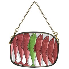 Mackerel Military 2 Chain Purses (one Side)  by Valentinaart