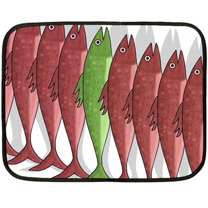 Mackerel military 2 Fleece Blanket (Mini)