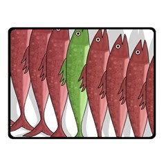 Mackerel Military 2 Fleece Blanket (small) by Valentinaart