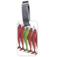 Mackerel Military 2 Luggage Tags (two Sides)