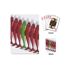 Mackerel Military 2 Playing Cards (mini)  by Valentinaart