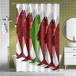 Mackerel military 2 Shower Curtain 48  x 72  (Small)  Curtain(48  X 72 ) - 42.18 x64.8  Curtain(48  X 72 )