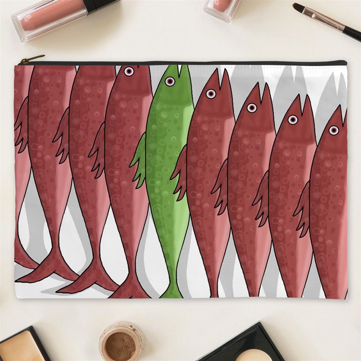 Mackerel military 2 Cosmetic Bag (XXXL) 