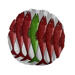 Mackerel military 2 Standard 15  Premium Round Cushions Front