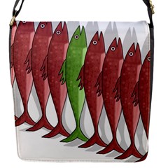 Mackerel Military 2 Flap Messenger Bag (s) by Valentinaart