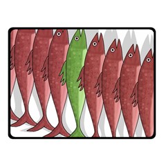 Mackerel Military 2 Double Sided Fleece Blanket (small) 