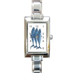 Mackerel Rectangle Italian Charm Watch Front