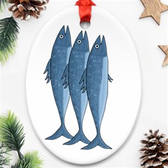 Mackerel Ornament (oval) 