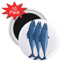 Mackerel 2 25  Magnets (10 Pack) 