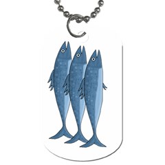 Mackerel Dog Tag (one Side)