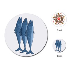 Mackerel Playing Cards (round) 