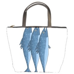 Mackerel Bucket Bags by Valentinaart