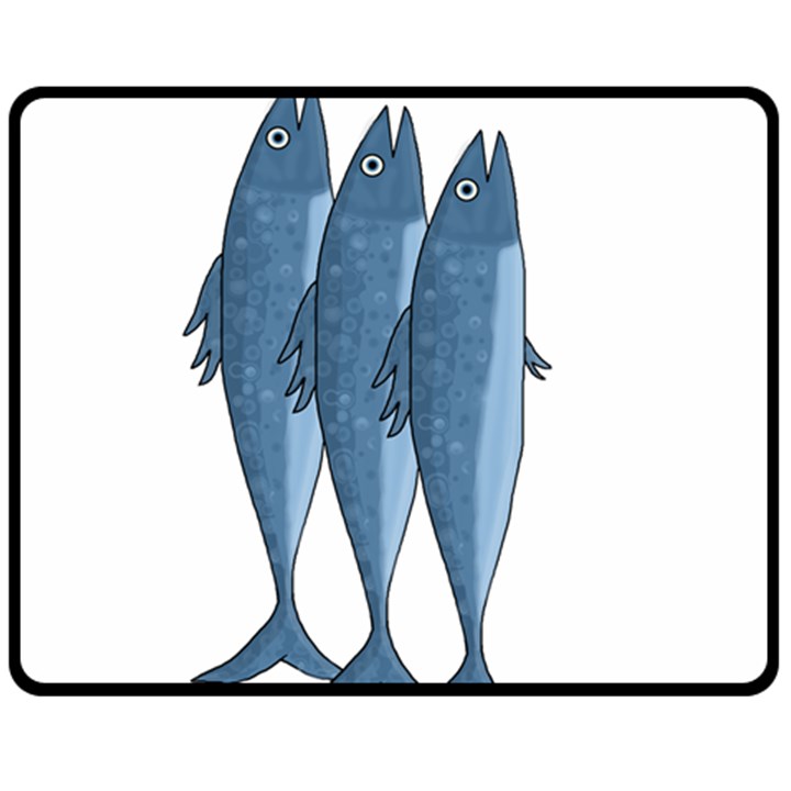 Mackerel Fleece Blanket (Medium) 