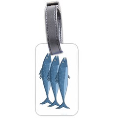 Mackerel Luggage Tags (two Sides)