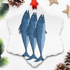 Mackerel Ornament (snowflake) 