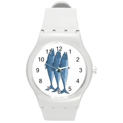 Mackerel Round Plastic Sport Watch (m) by Valentinaart