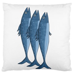 Mackerel Large Cushion Case (one Side)