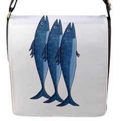 Mackerel Flap Messenger Bag (s) by Valentinaart