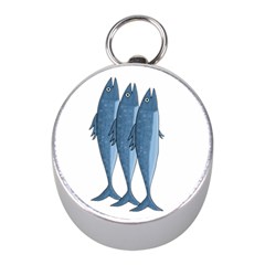 Mackerel Mini Silver Compasses