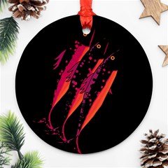 Red Fish Ornament (round) 