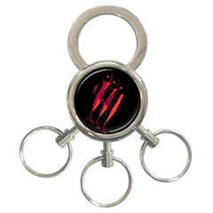 Red Fish 3-ring Key Chains