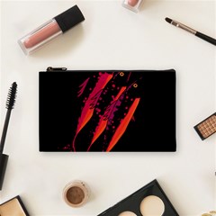 Red Fish Cosmetic Bag (small)  by Valentinaart